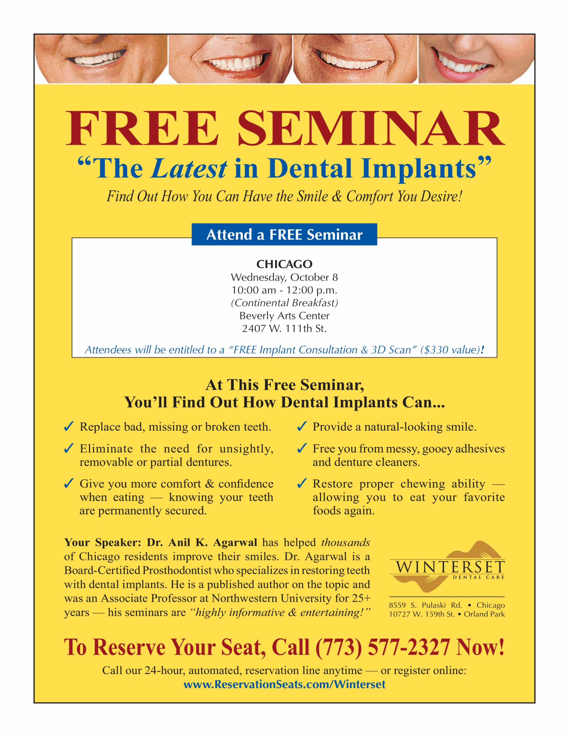 Free Seminar - "The Latest in Dental Implants"